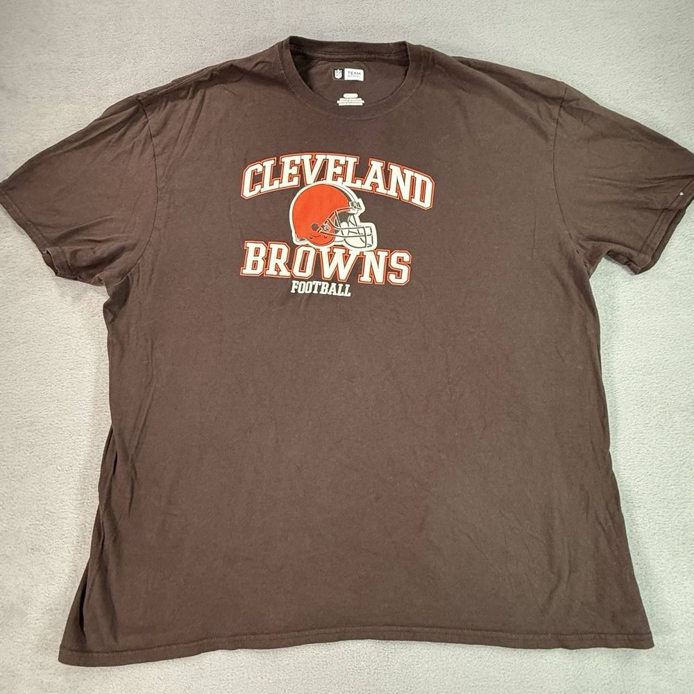 Cleveland Browns Shirt Mens 3XL NFL Football Tee Logo Brown
